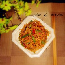 豆角肉炒饼